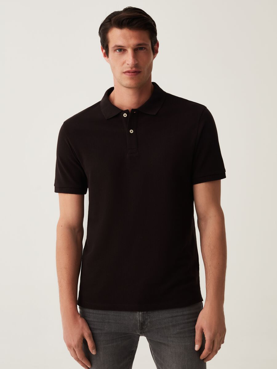Two-pack pique polo shirts_1