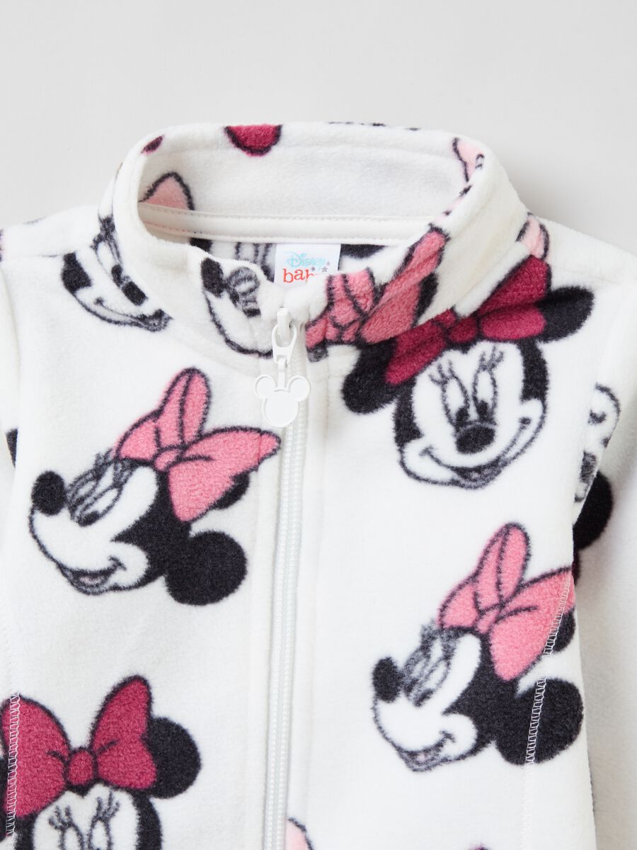 Full-zip sweatshirt in fleece with Minnie Mouse print_2