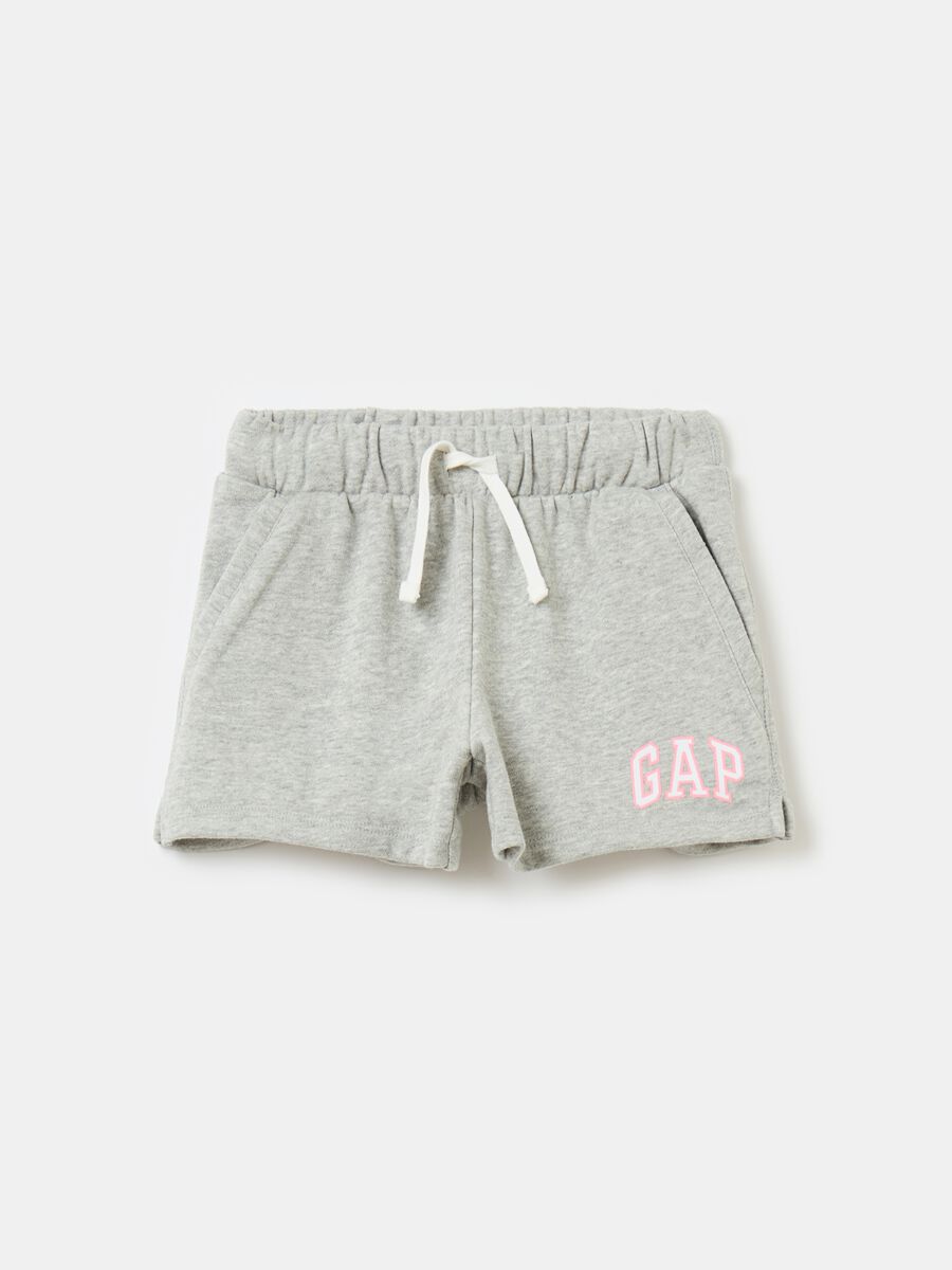 Shorts in French Terry con stampa logo_0