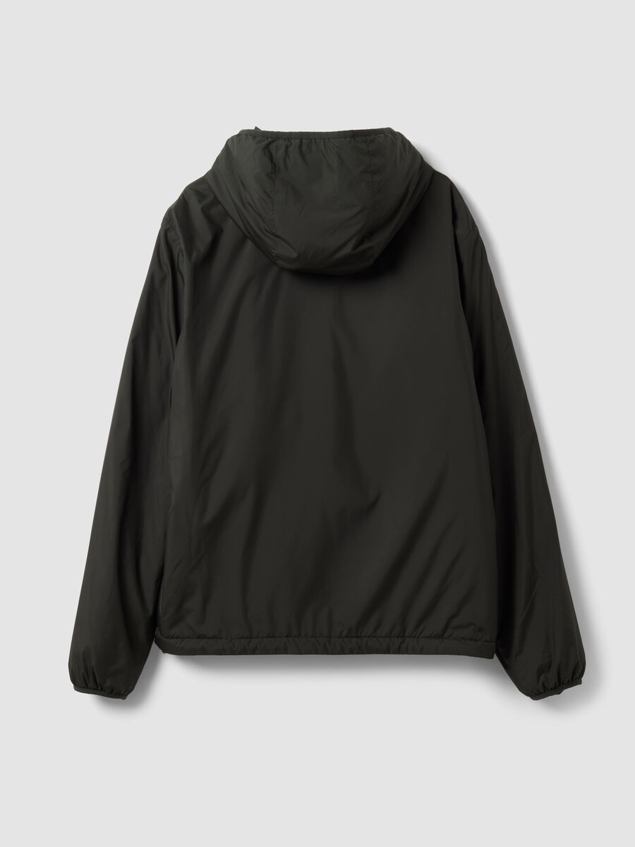 Military green hooded jacket with zip_2