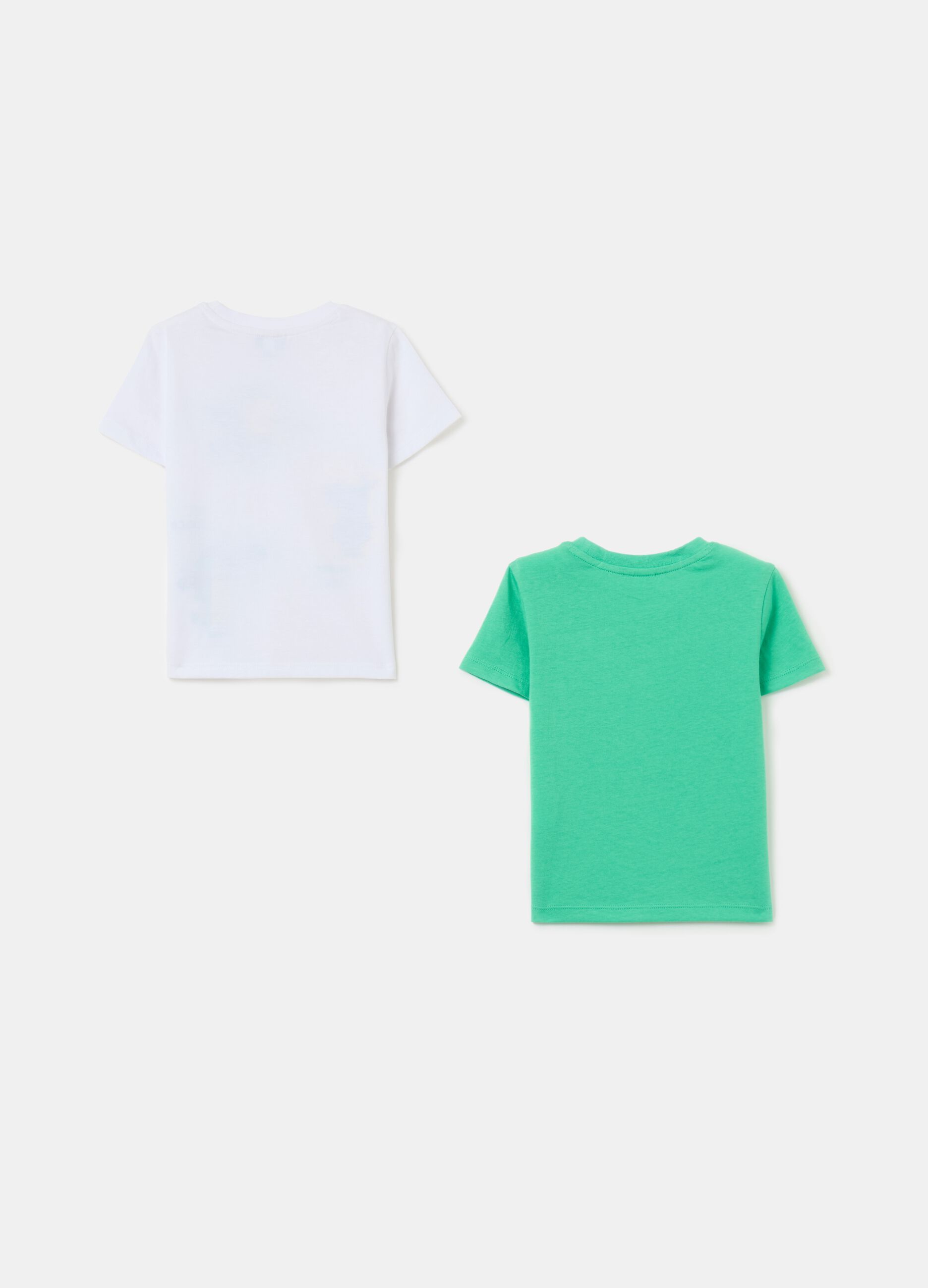 Pack dos camisetas de algodón con estampado