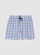 Multicolor checked pure cotton regular fit pyjama shorts_0