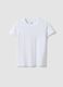 Girls&rsquo; white stretch cotton regular-fit T-shirt_0