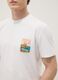 Wei&szlig;es T-Shirt aus reiner Baumwolle mit Print, Regular Fit_2