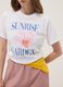 Wei&szlig;es T-Shirt aus reiner Baumwolle mit Blumenprint, Regular Fit_3