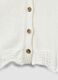 White cotton blend regular fit tank top with buttons_5