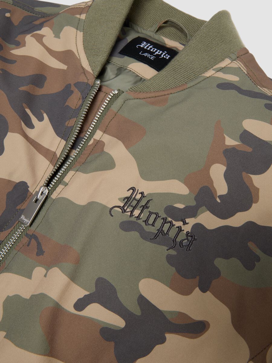 Nylon Bomber Jacket Camo_2