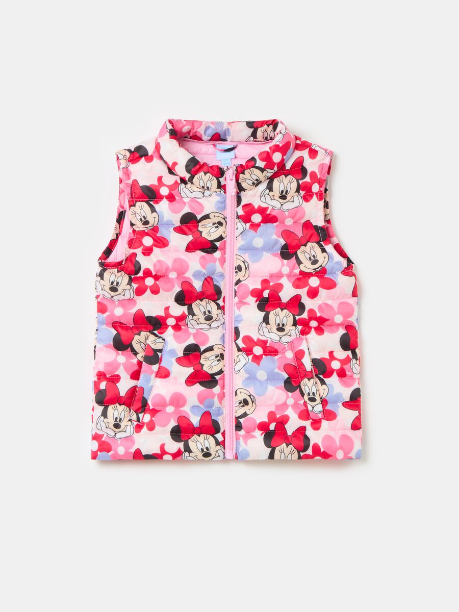 Full-zip gilet with Minnie Mouse print_0