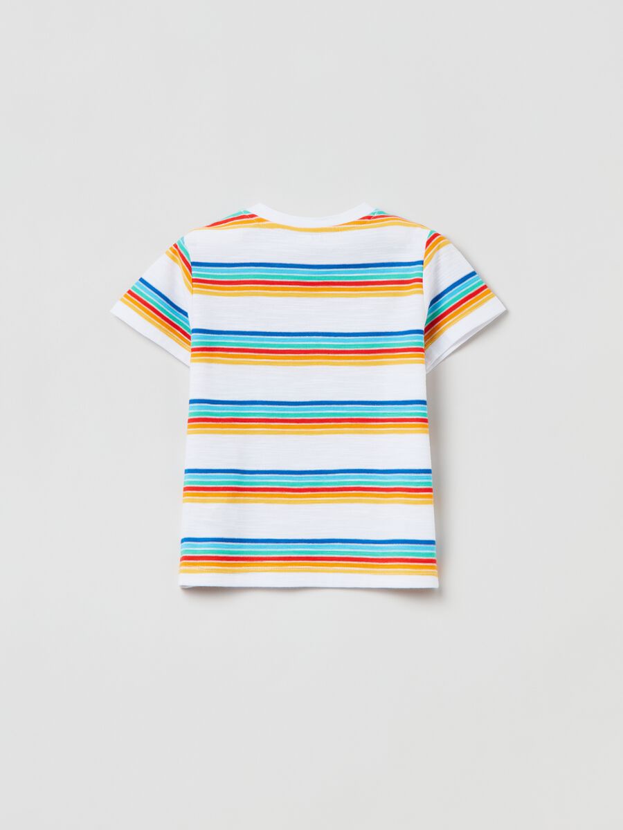 T-shirt in yarn-dyed striped cotton_1