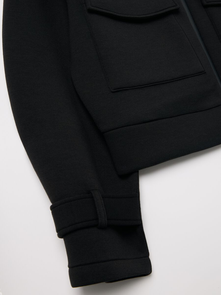 Bomber jacket with mock neck_5