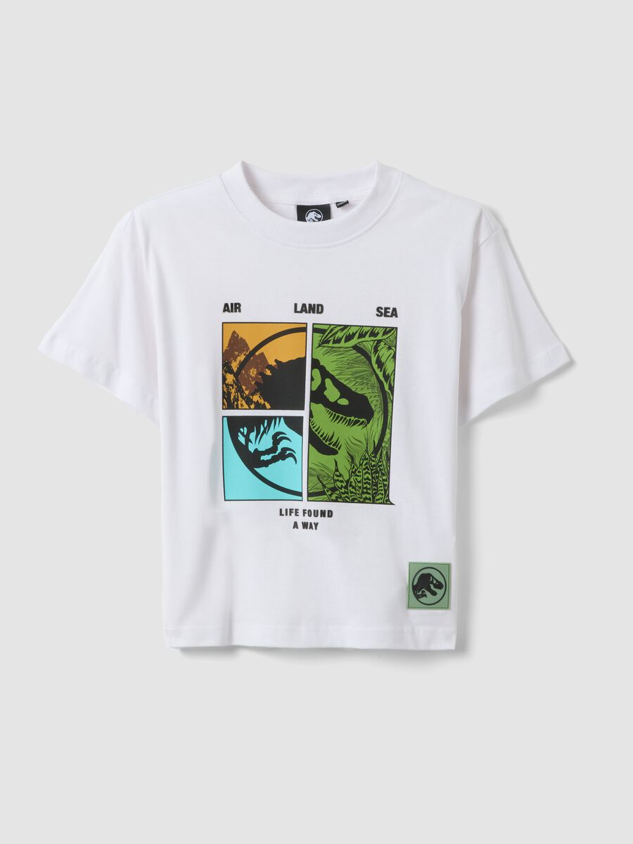 Oversize-Wei&szlig;es T-Shirt f&uuml;r Kinder aus reiner Baumwolle mit Aufdruck_0