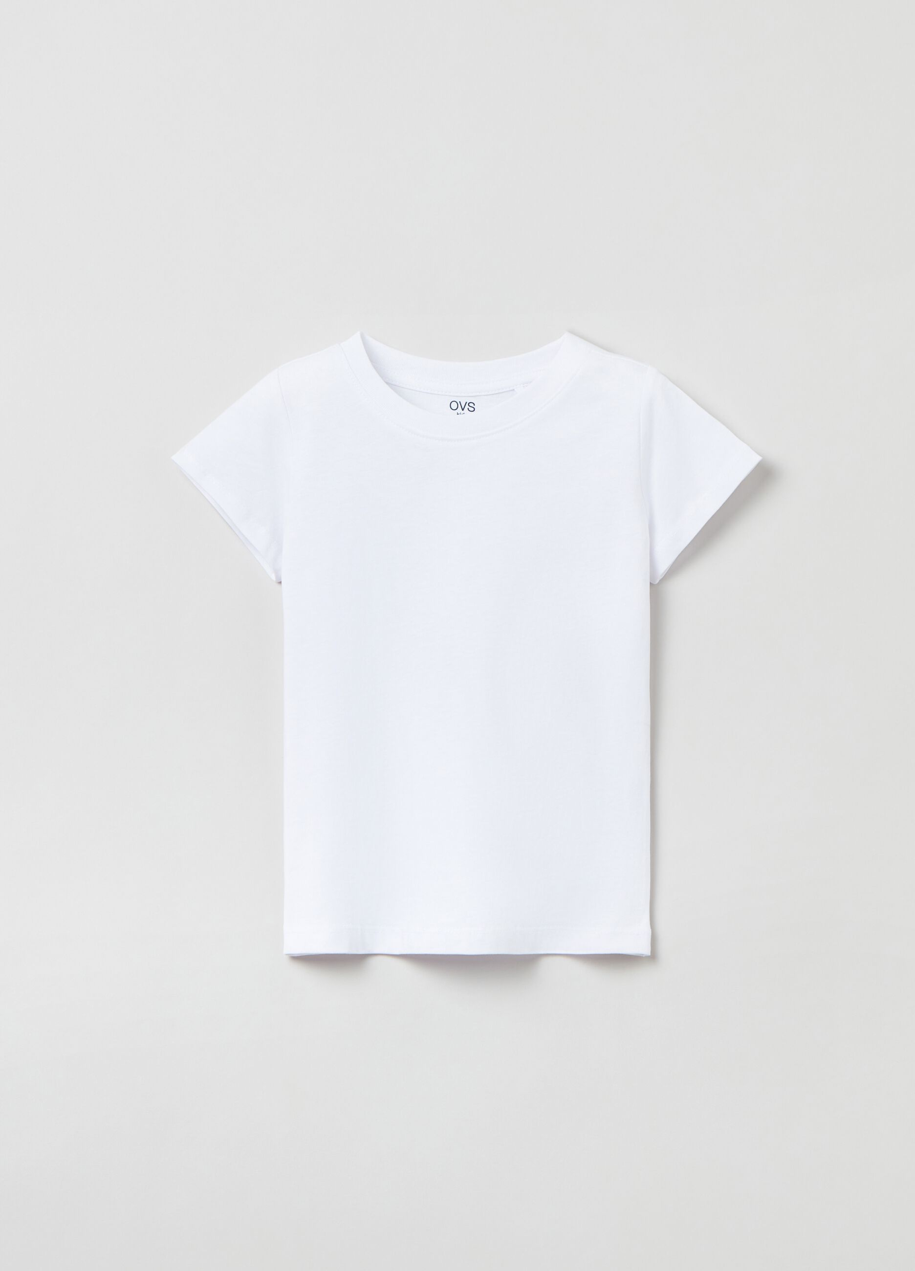 Camiseta de algodón color liso