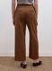 Brown stretch viscose formal trousers, straight fit_2