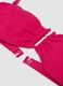 Pink bandeau bikini top in stretch fabric_5