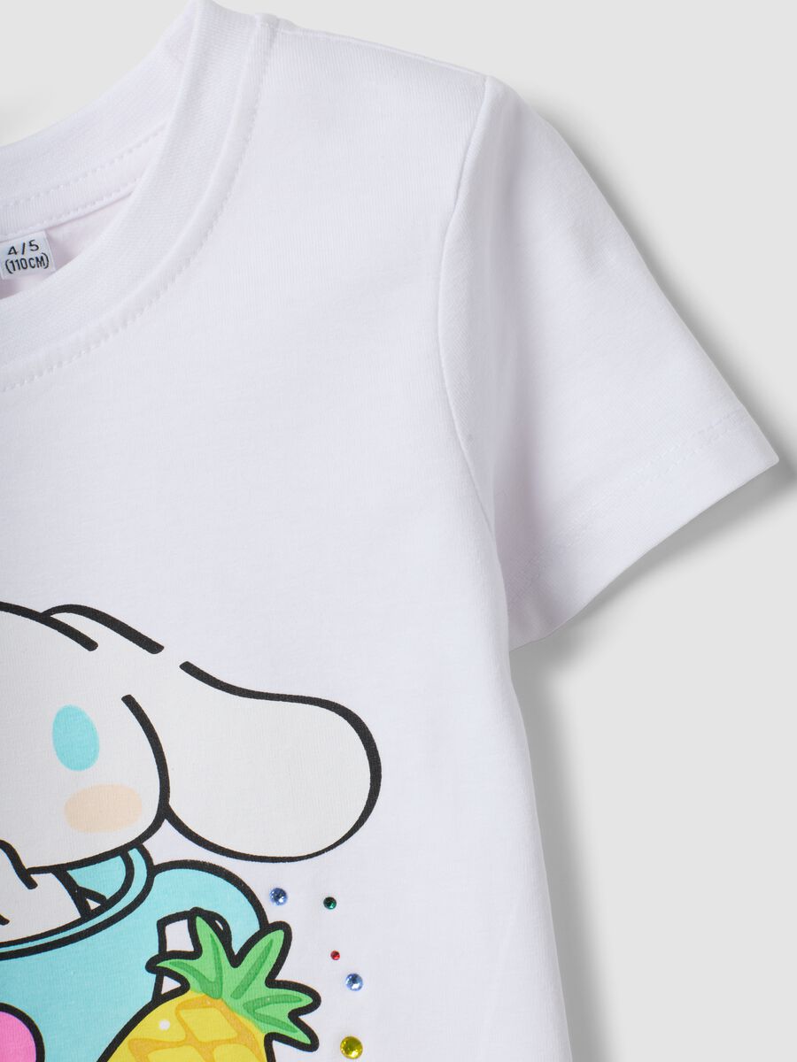 White stretch cotton short-sleeve T-shirt_3