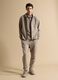 Sneakers beige basse con suola carrarmato_3