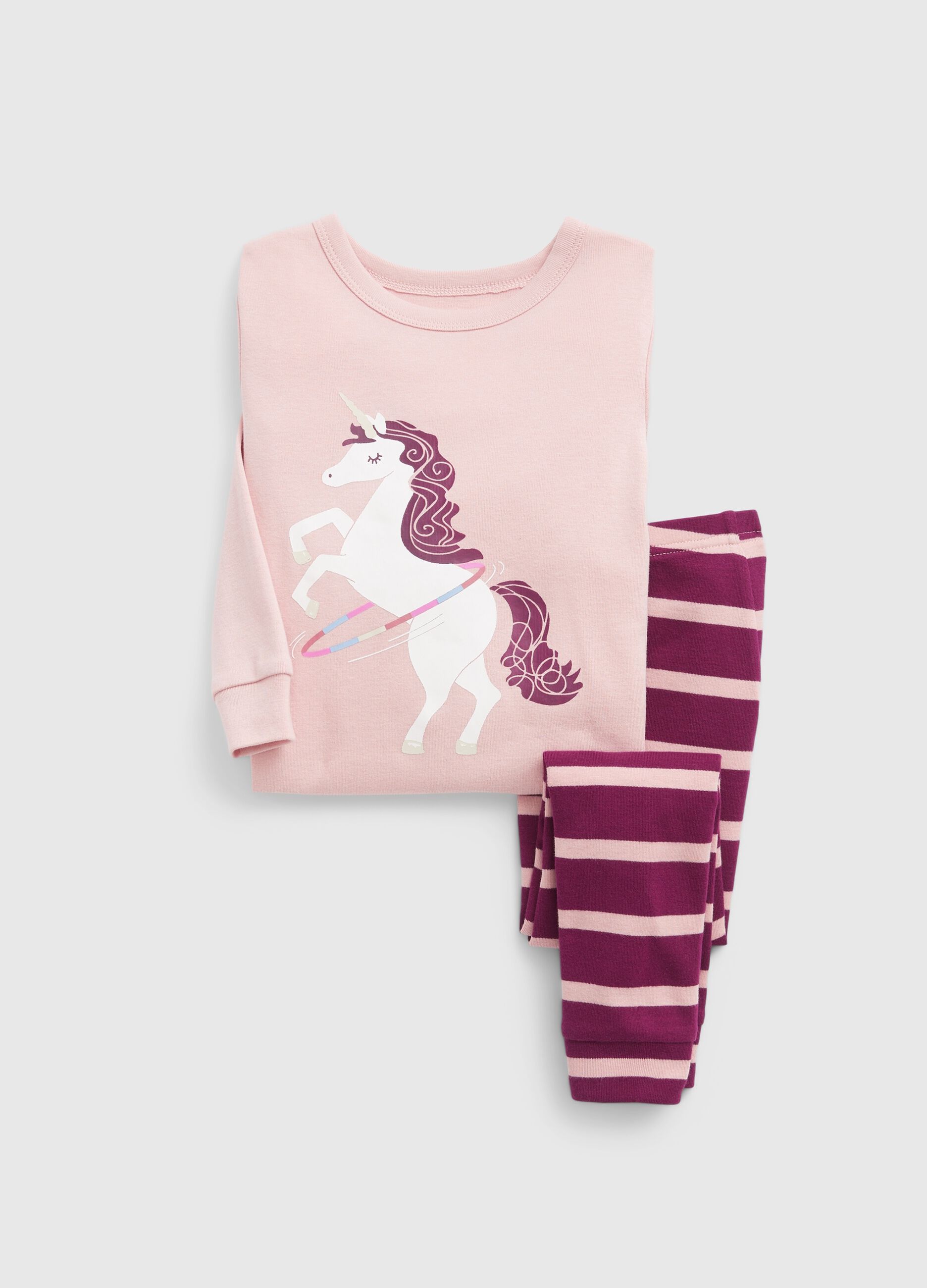 Pijama con estampado unicornio