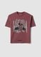 Purple short-sleeve pure cotton T-shirt_3