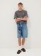 Grey short-sleeve pure cotton T-shirt_1