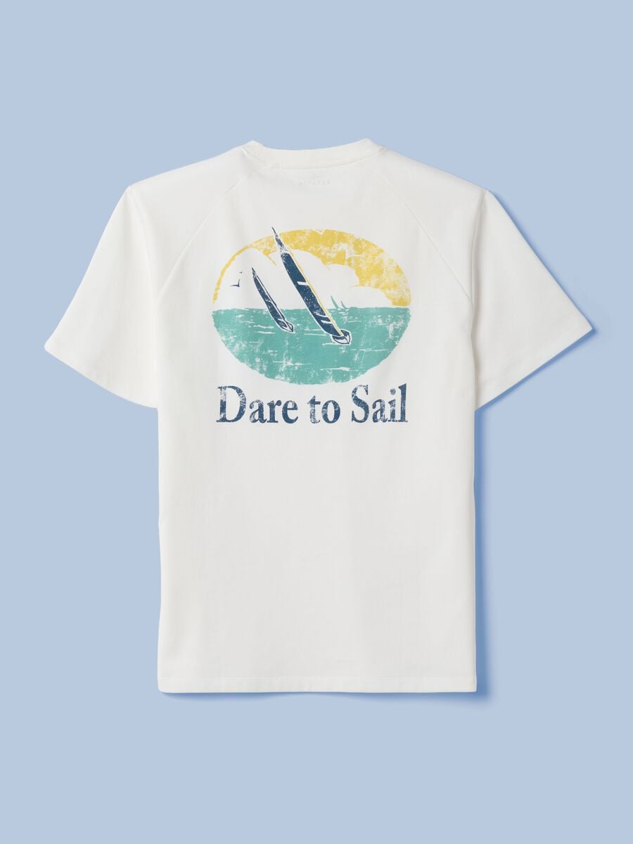 White ALTAVIA SAILING stretch cotton-blend T-shirt_5