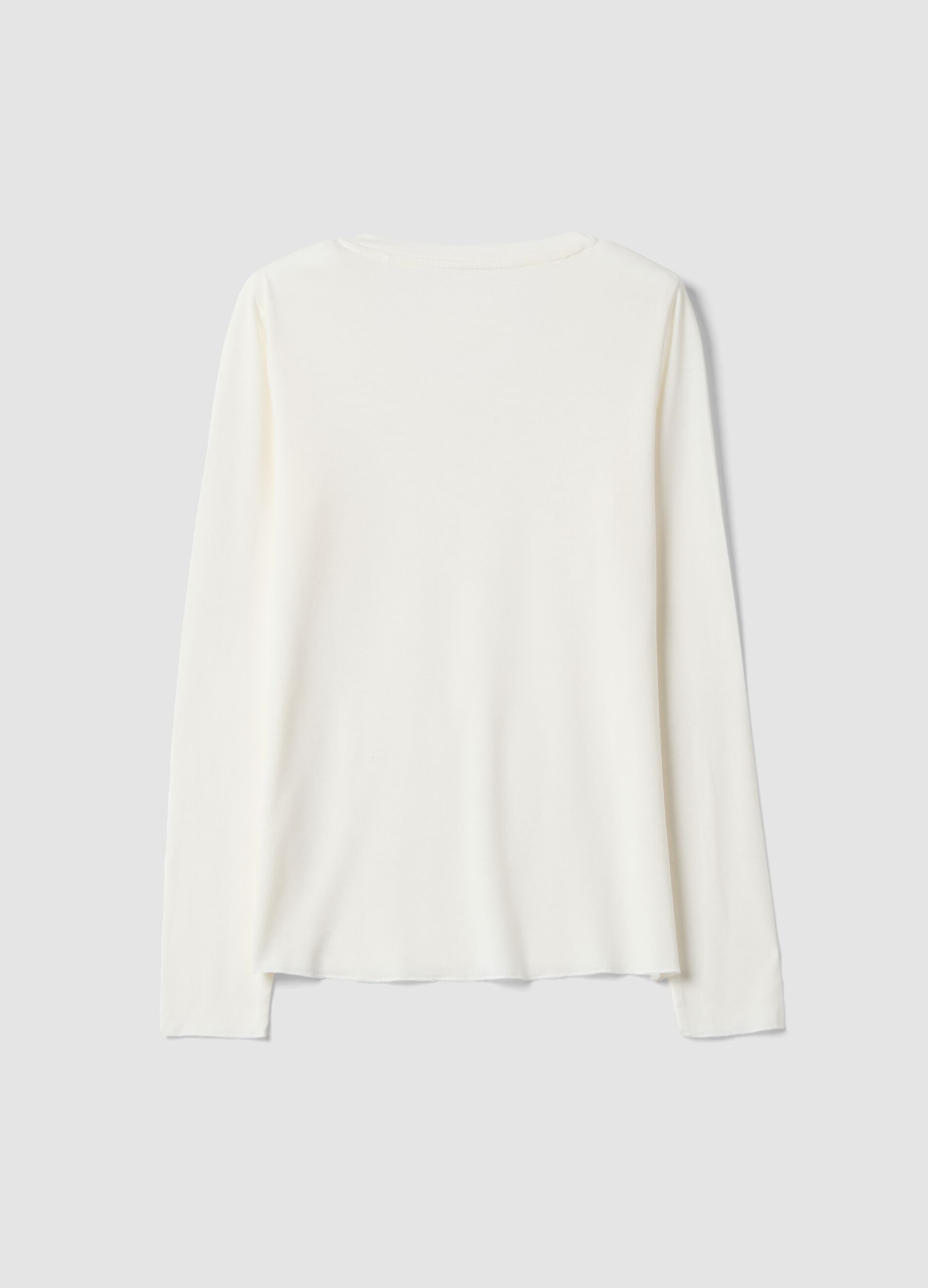 &Lambda;&epsilon;&upsilon;&kappa;ό T-shirt &alpha;&pi;ό &epsilon;&lambda;&alpha;&sigma;&tau;&iota;&kappa;ό modal &mu;&epsilon; &sigma;&tau;&rho;&omicron;&gamma;&gamma;&upsilon;&lambda;ή &lambda;&alpha;&iota;&mu;ό&kappa;&omicron;&psi;&eta;, regular &epsilon;&phi;&alpha;&rho;&mu;&omicron;&gamma;ή