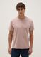 Regular fit pink short-sleeved pure cotton T-shirt_0