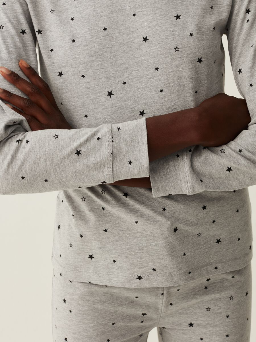 Pyjama top with small stars print_3