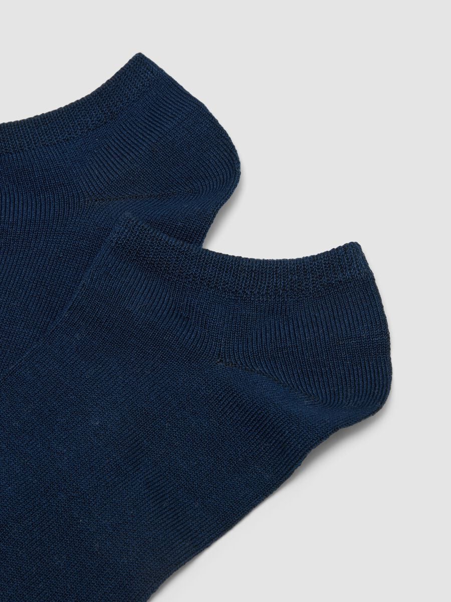 3er-Pack blaue Sportsocken in Kn&ouml;chelh&ouml;he aus Bio-Baumwolle_2