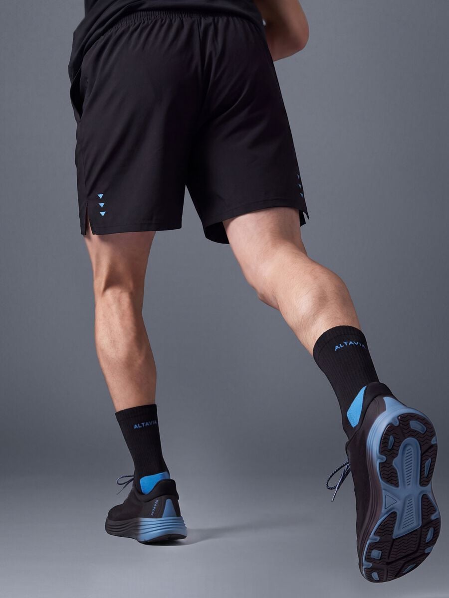 Black stretch easy-dry shorts ALTAVIA_3