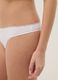 Regular fit white cotton stretch Brazilian briefs_3
