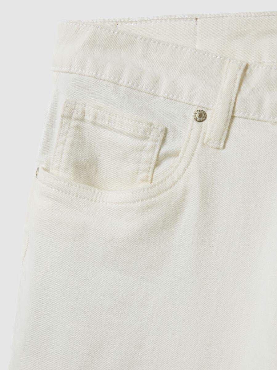 Skinny fit white jeans in stretch cotton_5