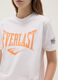 T-shirt branca de algod&atilde;o puro regular fit com logotipo Everlast_3
