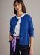 Blue regular fit pure cotton cardigan with buttons_0