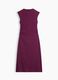 Rotes Midikleid aus Stretch-Baumwolle mit seitlichem Schlitz_3
