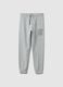 Boys&rsquo; grey cotton-viscose blend joggers, regular fit_3