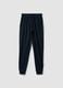 Blaue Pyjamahose aus Bio-Baumwolle mit Kordelzug_4