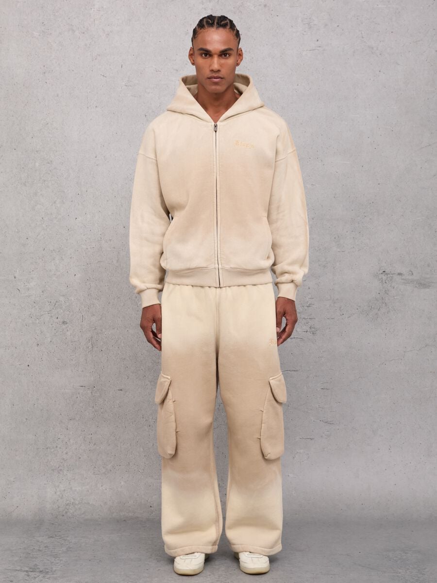 Sunfaded Cargo Sweatpants Vintage Sand_0