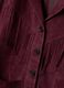 Roter Blazer aus echtem Leder mit Fransen, Regular Fit_2