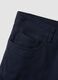 Blue pure cotton regular-fit shorts_5