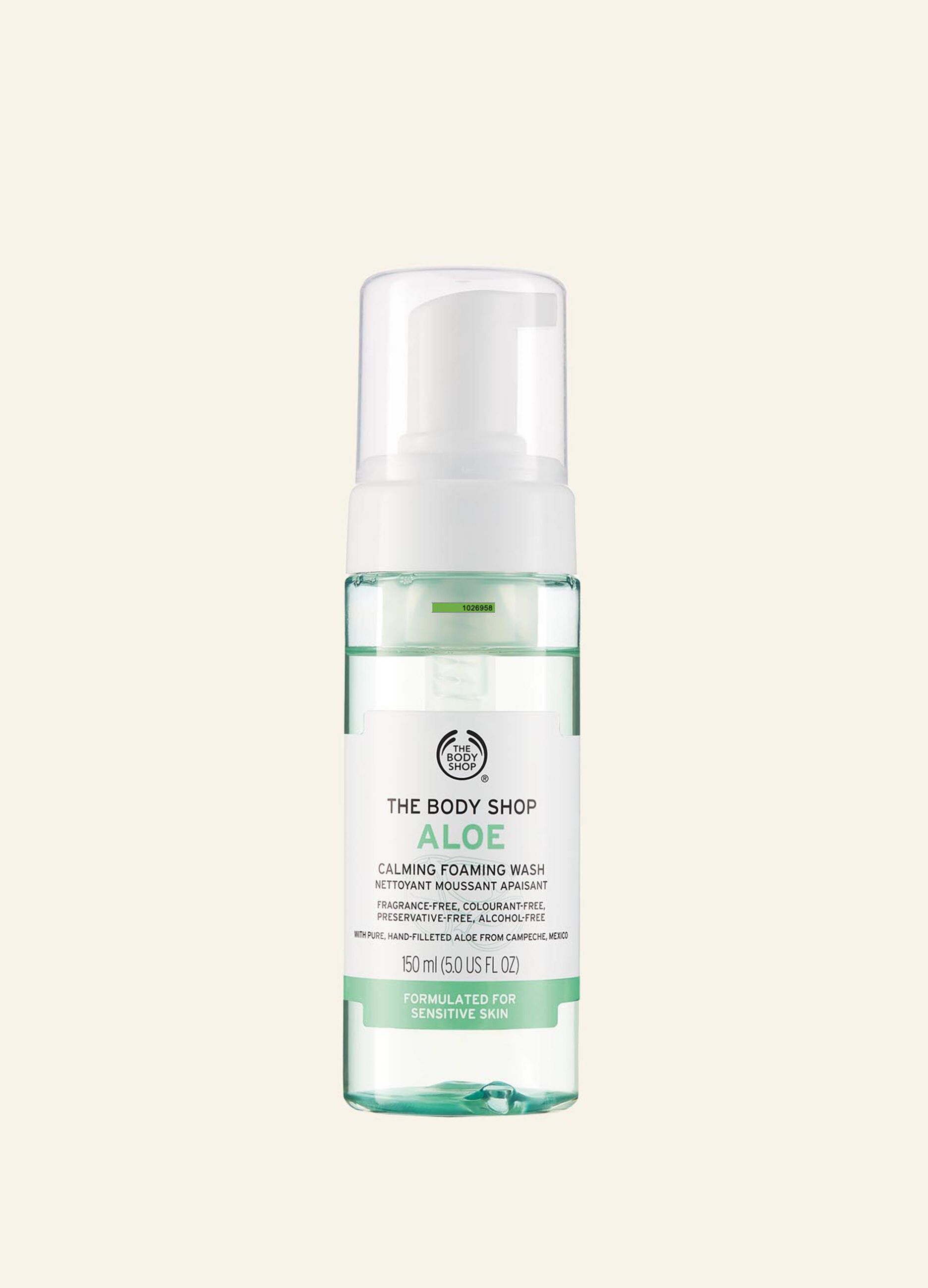 The Body Shop facial cleansing foam with aloe 150ml