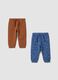 2-pack of blue pure cotton joggers_0