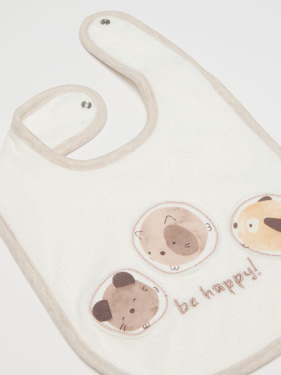 Multicolour pure cotton baby bib_1