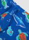 Blaue elastische Badeshorts_2
