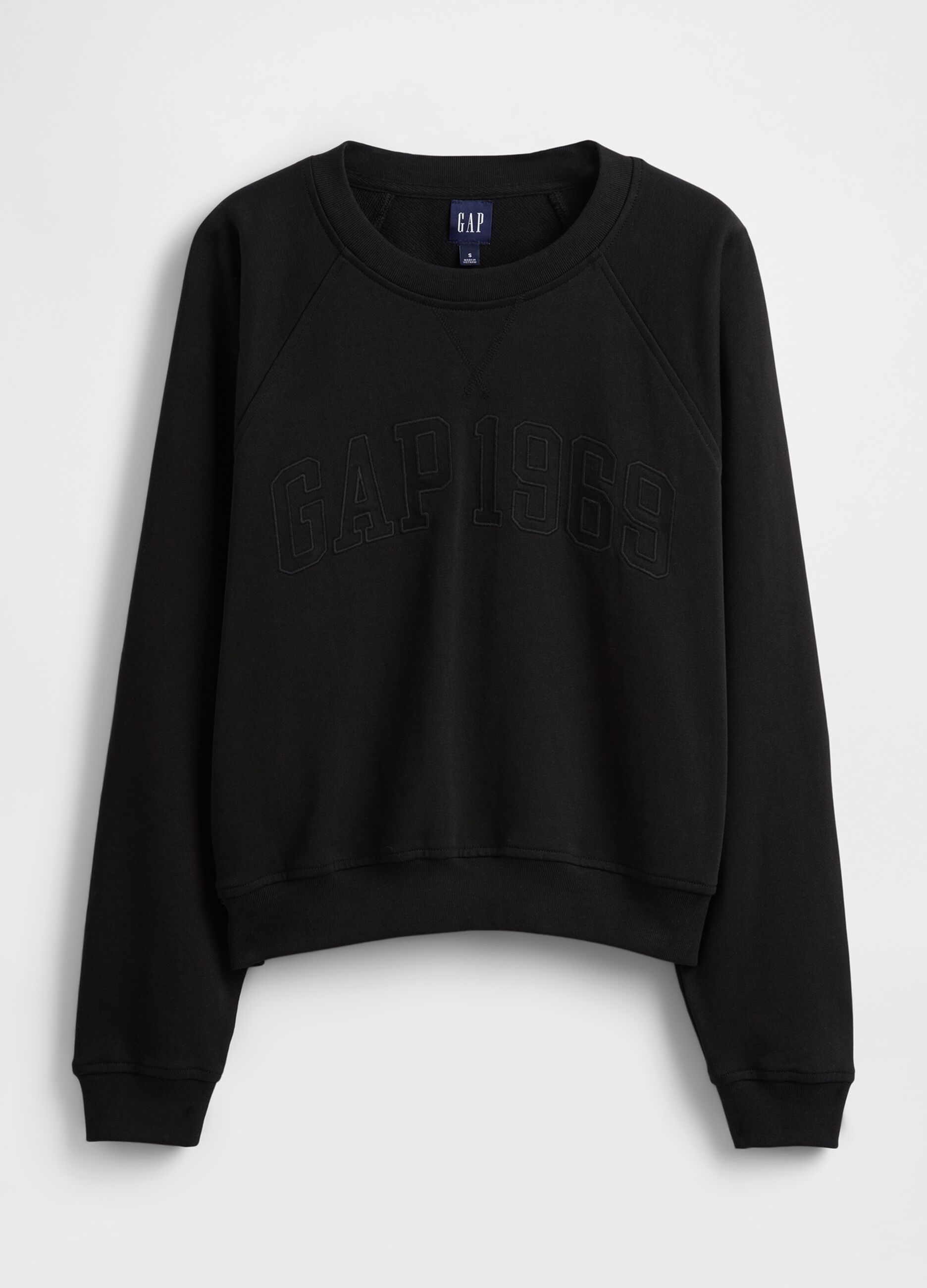 Cotton-blend crew-neck sweatshirt
