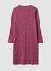 Camicia da notte viola in puro cotone organico girocollo_2