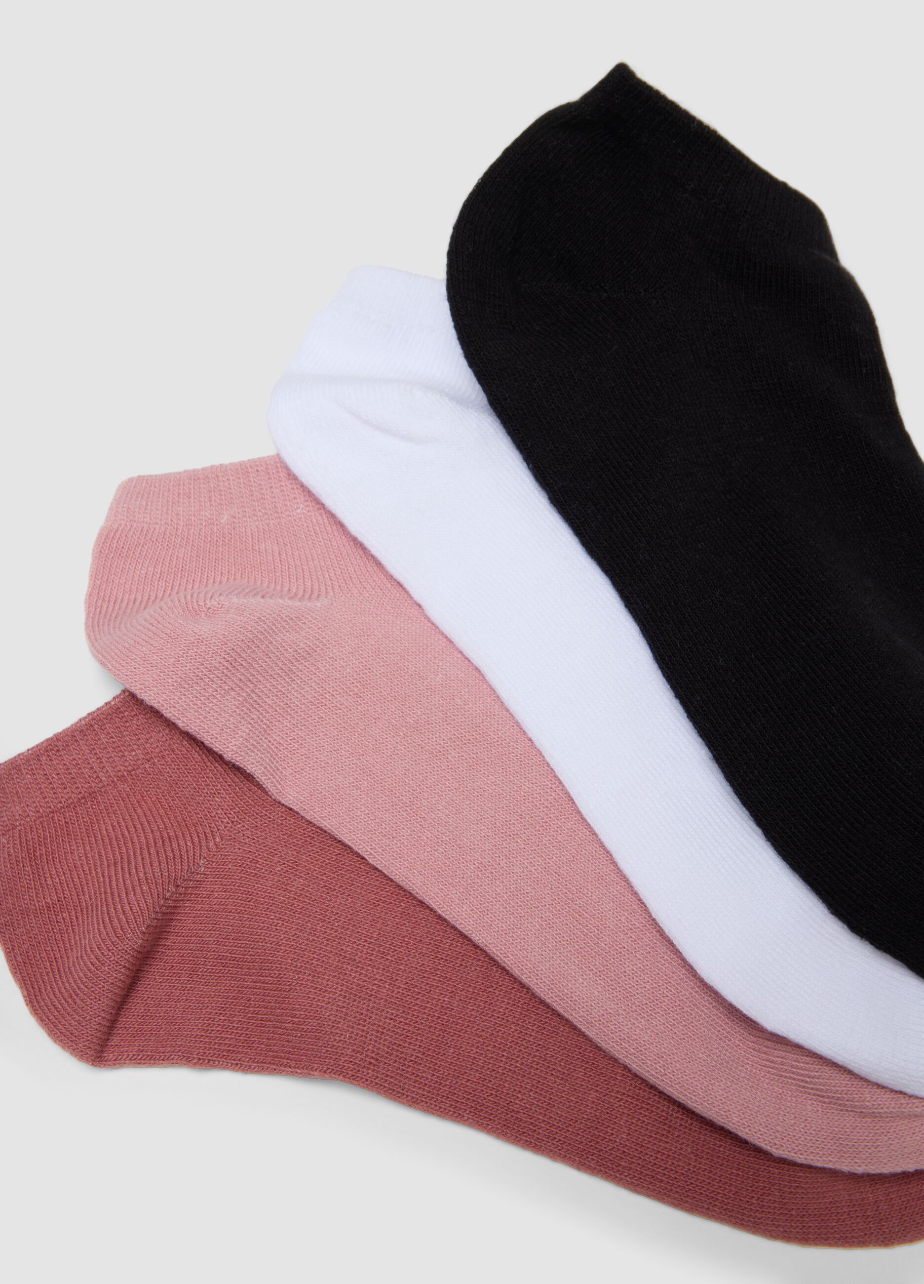 Pack of seven pink organic cotton socks