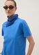 Blaues Regular-Fit T-Shirt aus reiner Baumwolle_0