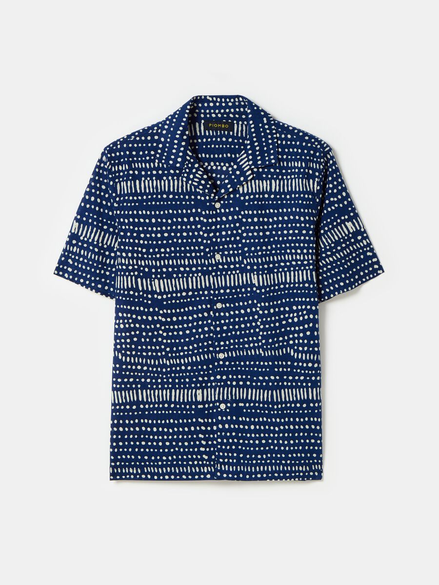 Short-sleeved shirt with all-over print_3