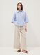 Beige Hose aus reinem Leinen in Regular Fit_0