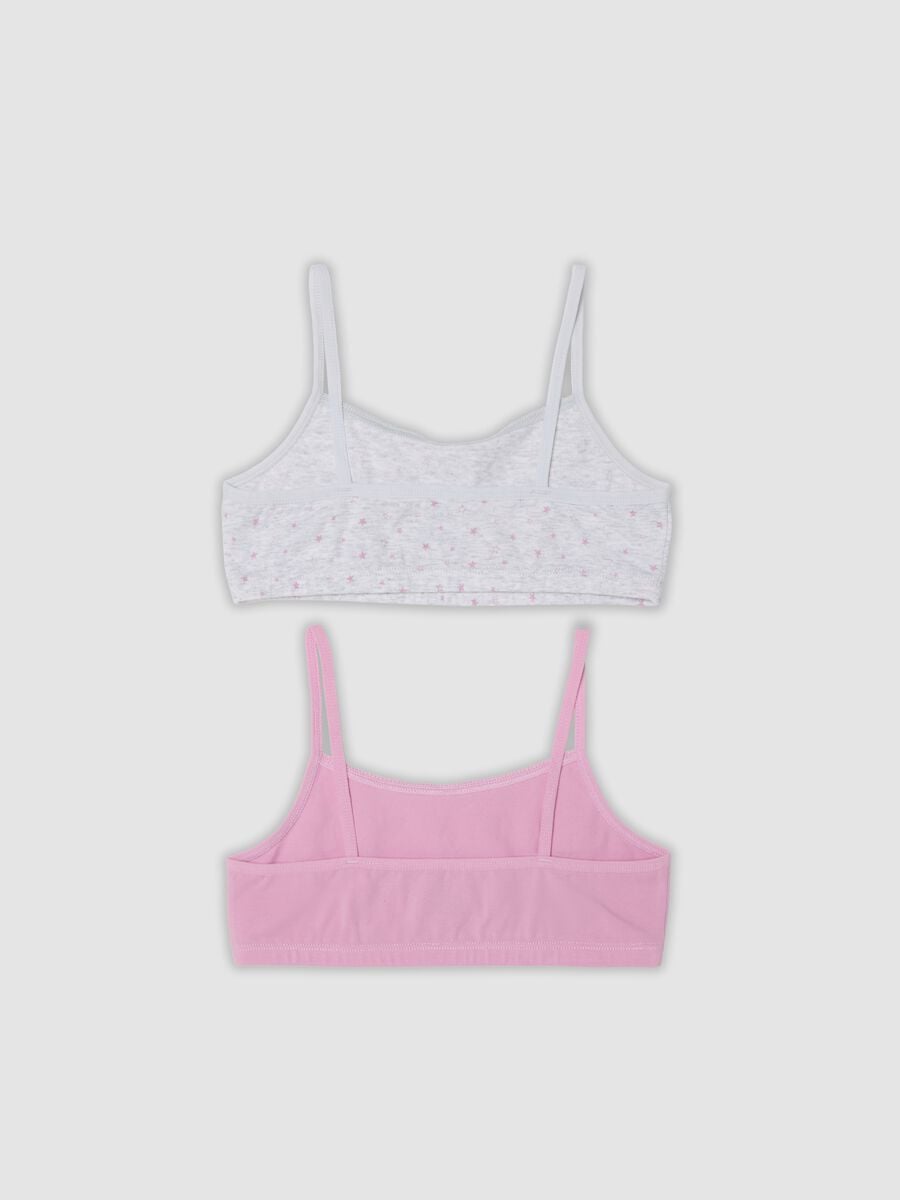 2-pack of multicolour organic stretch cotton bralettes for girls_1